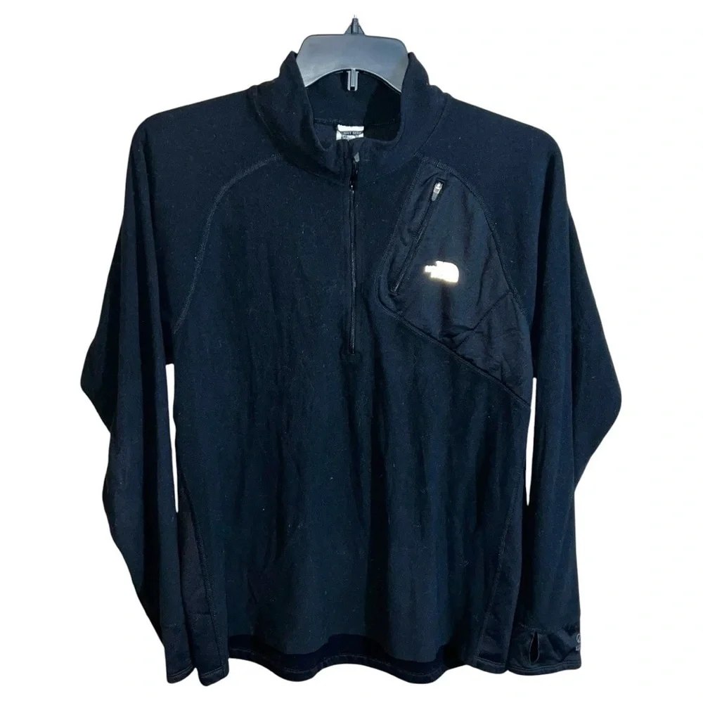 The North Face Fleece Men’s Size XL Black Flight Series 1/4 Zip Long Sleeve
